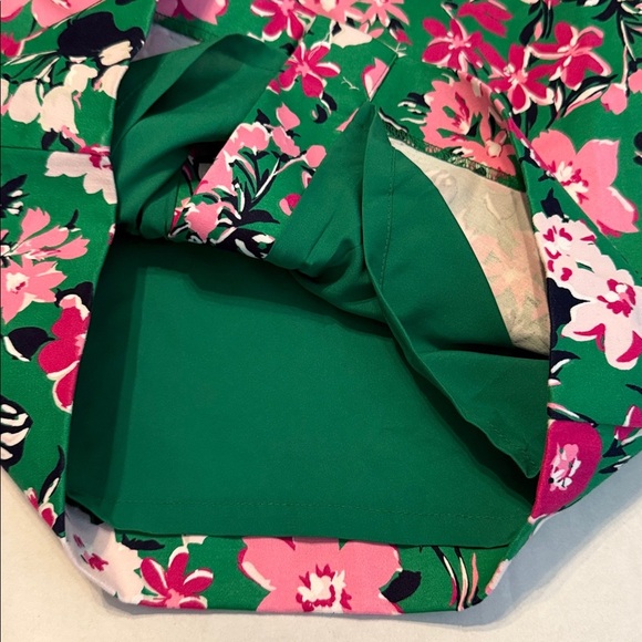 NWT J. Crew Factory Cotton Sateen Pencil Skirt Green & Pink Floral Size 0 - Picture 9 of 13